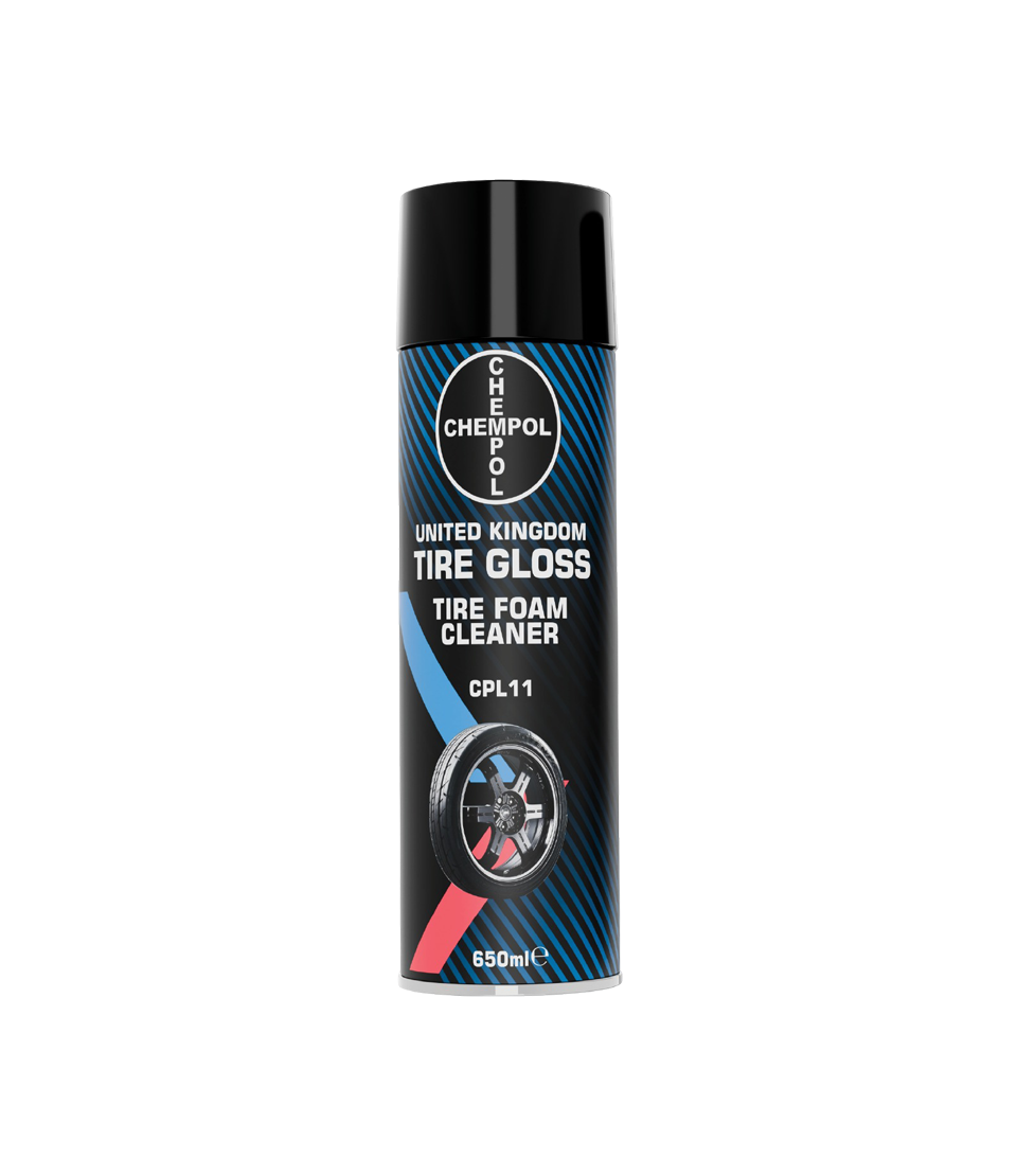 CHEMPOL Tire Gloss Foam Cleaner | High-Performance Tire Cleaner & Shine